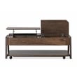Magnussen Home Hallie Lift Top Storage Cocktail Table With Casters
