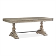 Magnussen Home Marisol Fawn Extendable Trestle Dining Table