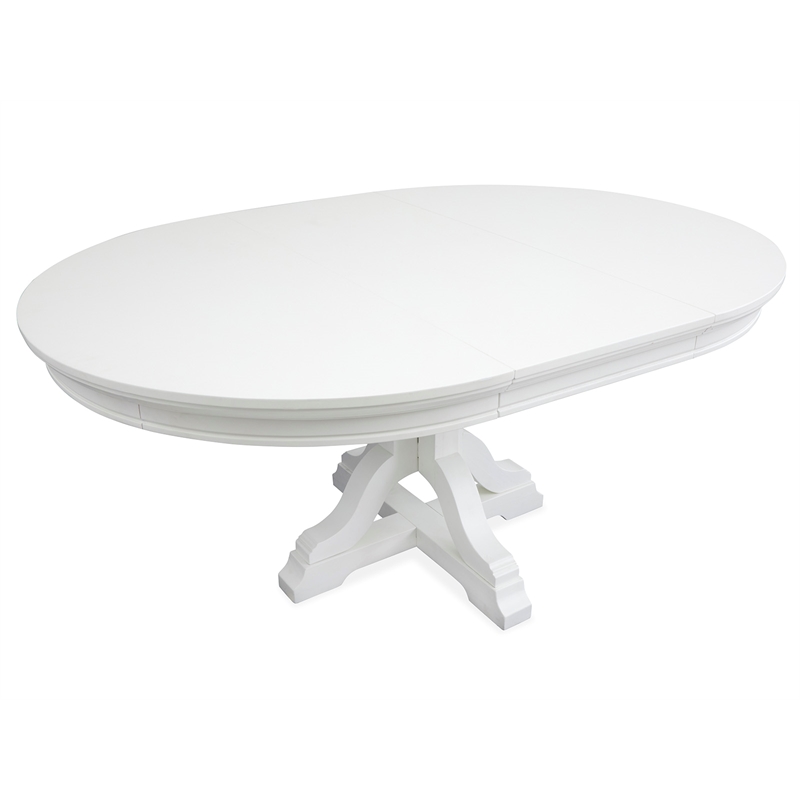 Magnussen Home Charleston White Dove White Extendable 48