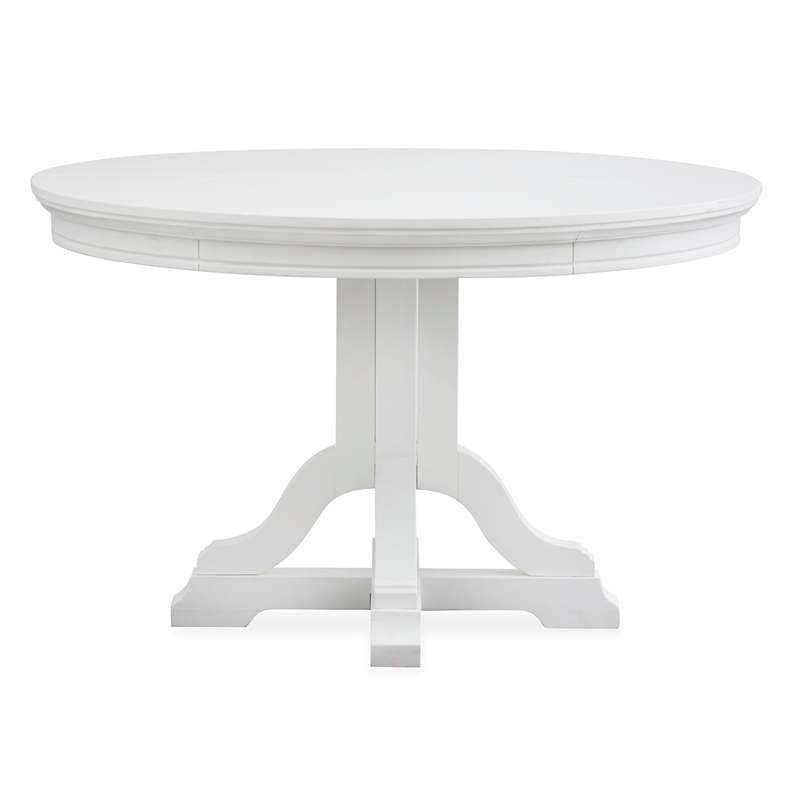 Magnussen Home Charleston White Dove White Extendable 48