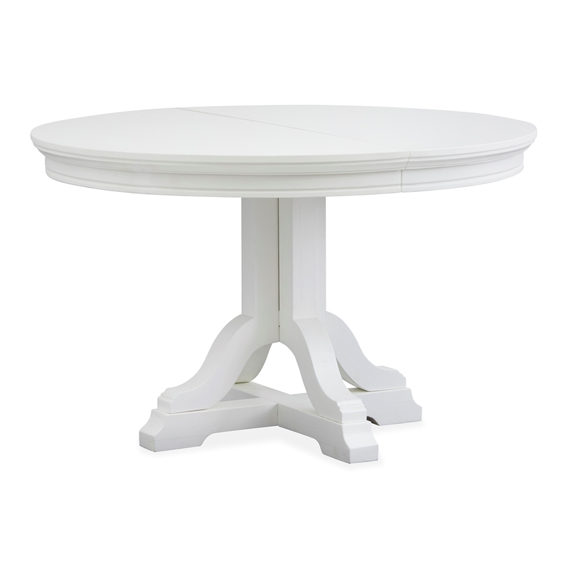 Magnussen Home Charleston White Dove White Extendable 48