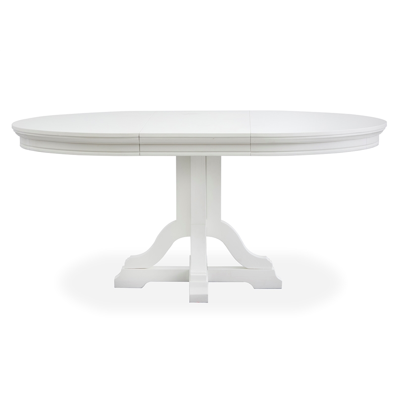 Magnussen Home Charleston White Dove White Extendable 48