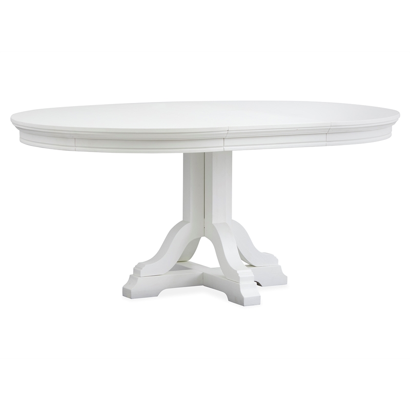 Magnussen Home Charleston White Dove White Extendable 48