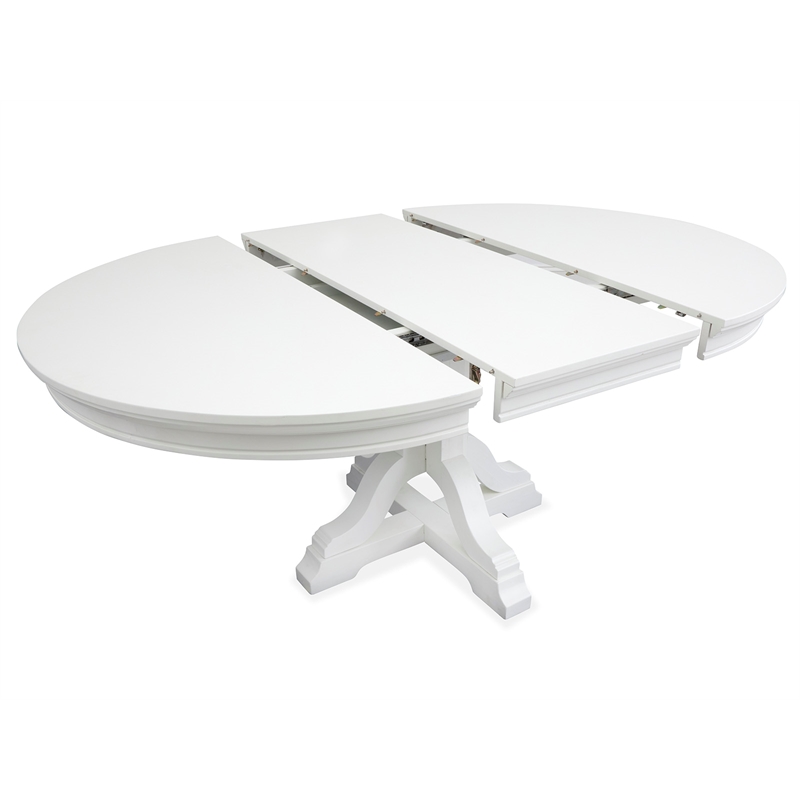 Magnussen Home Charleston White Dove White Extendable 48