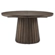 Magnussen Home Kavanaugh Weathered Kona Brown Extendable Round Dining Table