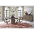 Magnussen Home Kavanaugh Weathered Kona Brown Extendable Round Dining Table