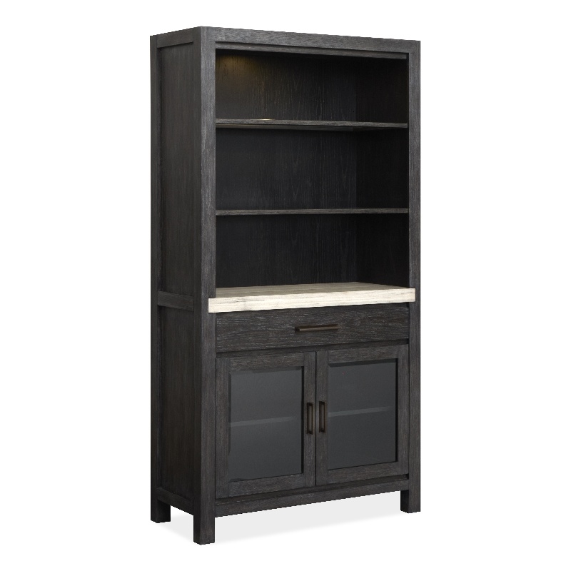 Magnussen Home Plum Creek Ravenwood Black Display Cabinet