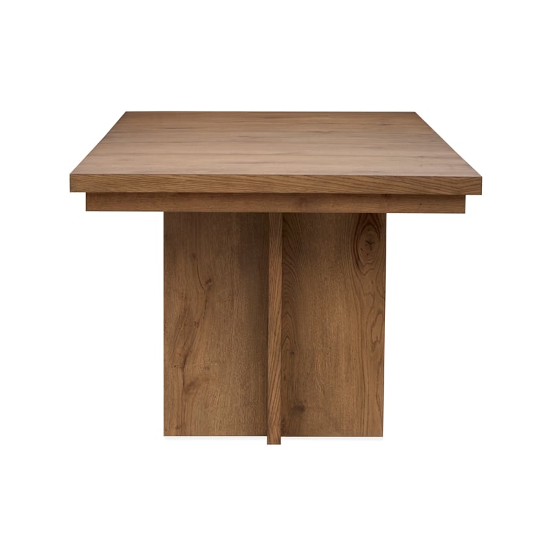 Magnussen Home Marcel Harvest Brown Extendable Trestle Dining Table
