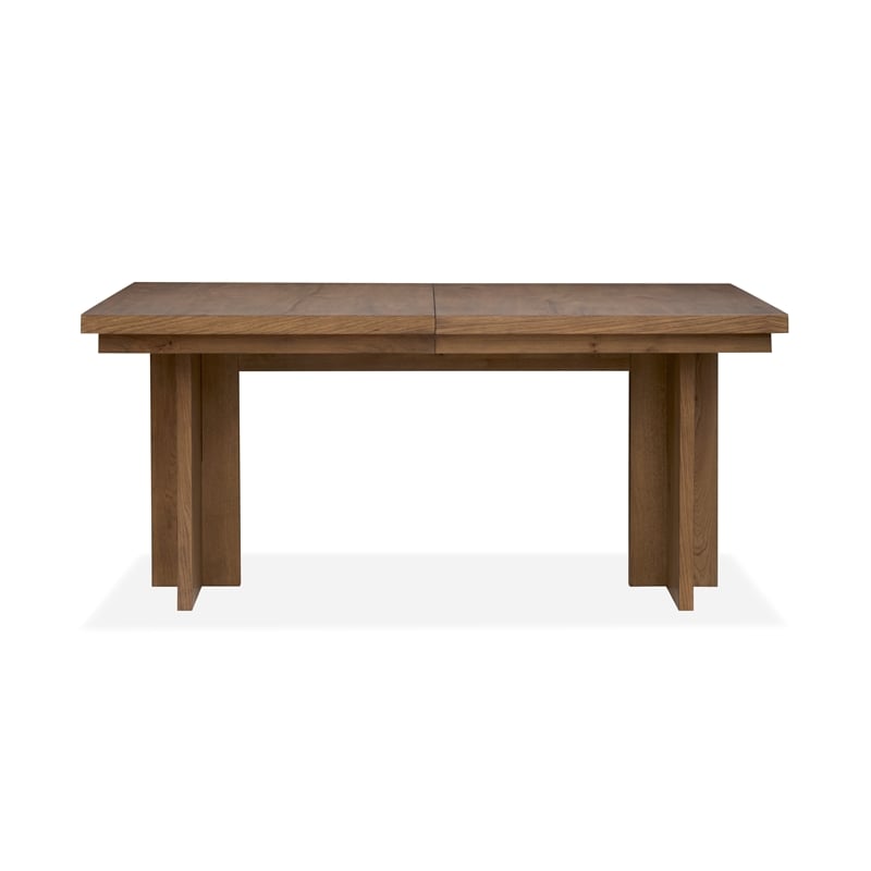 Magnussen Home Marcel Harvest Brown Extendable Trestle Dining Table