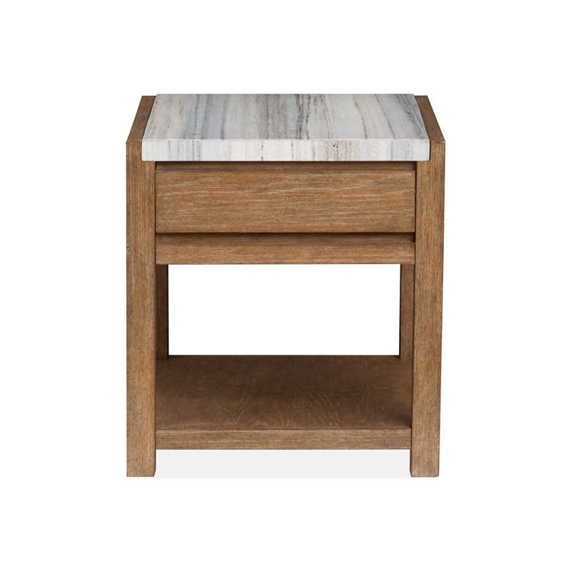 Magnussen Home Plum Creek Sierra Brown Rectangular End Table