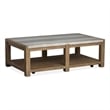 Magnussen Home Plum Creek Sierra Brown Rectangular Cocktail Table With Casters