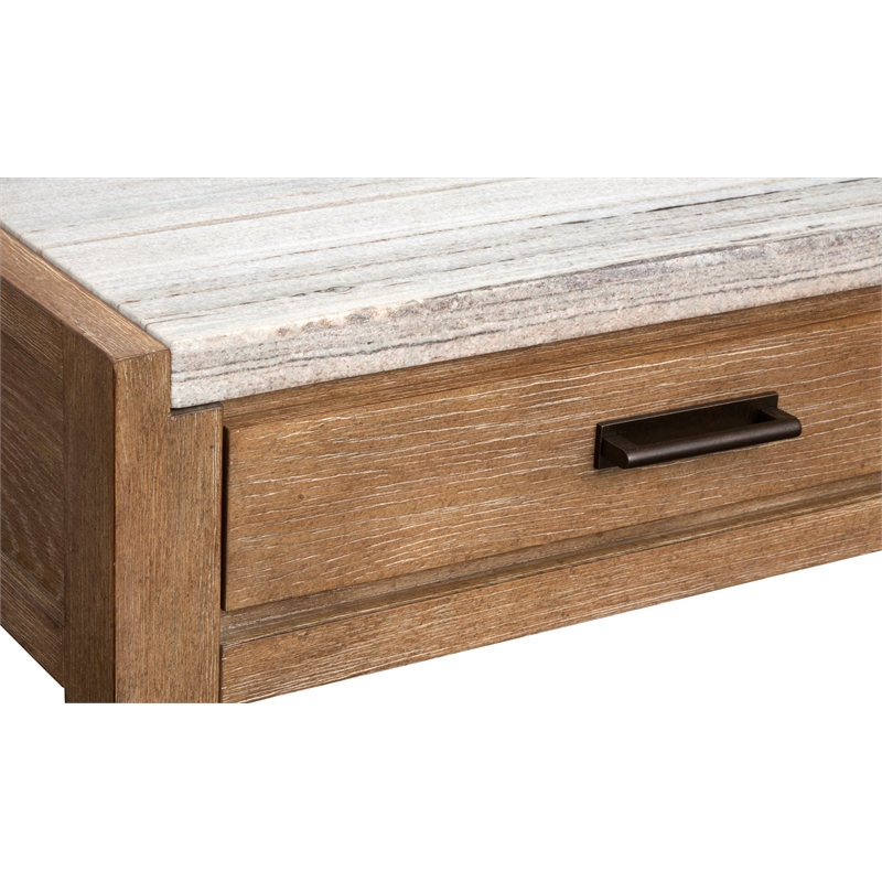 Magnussen Home Plum Creek Sierra Brown Rectangular Sofa Table