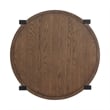 Magnussen Home Kaysen Wallaby And Matte Black Round Cocktail Table