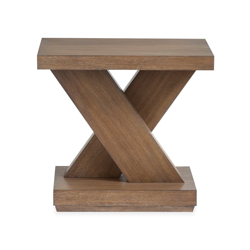 Magnussen Home Lansbury Antique Wheat Rectangular End Table