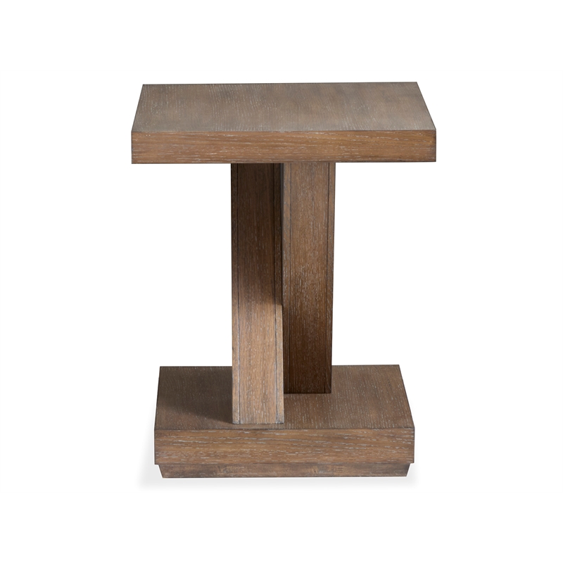 Magnussen Home Lansbury Antique Wheat Rectangular End Table