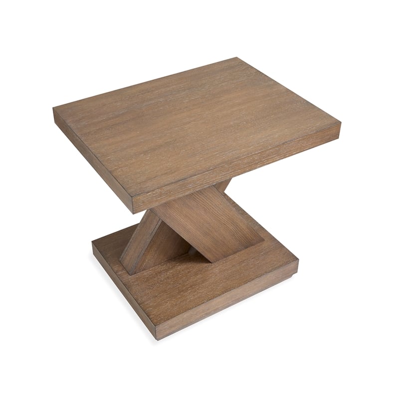 Magnussen Home Lansbury Antique Wheat Rectangular End Table