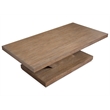Magnussen Home Lansbury Antique Wheat Rectangular Cocktail Table With Casters