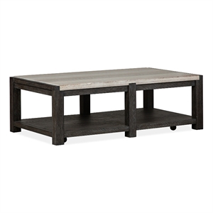 Magnussen Home Plum Creek Rectangular Cocktail Table With Casters