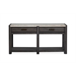 Magnussen Home Plum Creek Ravenwood Black Rectangular Sofa Table