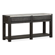 Magnussen Home Plum Creek Ravenwood Black Rectangular Sofa Table