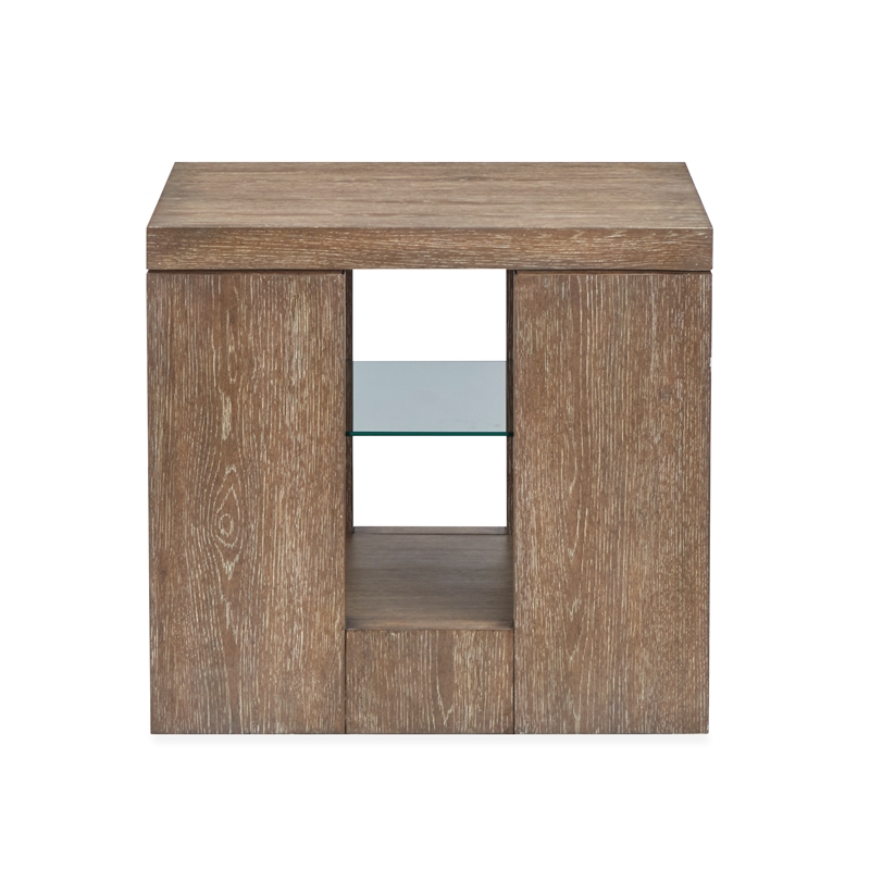 Magnussen Home Conway Spiced Brown Rectangular End Table
