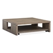 Magnussen Home Conway Spiced Brown Square Cocktail Table With Casters