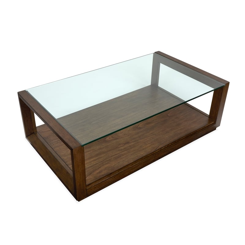 Magnussen Home Sebastian Cinnamon Rectangular Cocktail Table With Casters