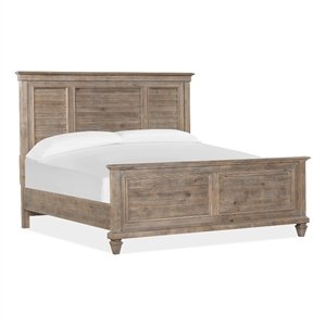 Magnussen Home Lancaster Dovetail Grey King Shutter Panel Bed