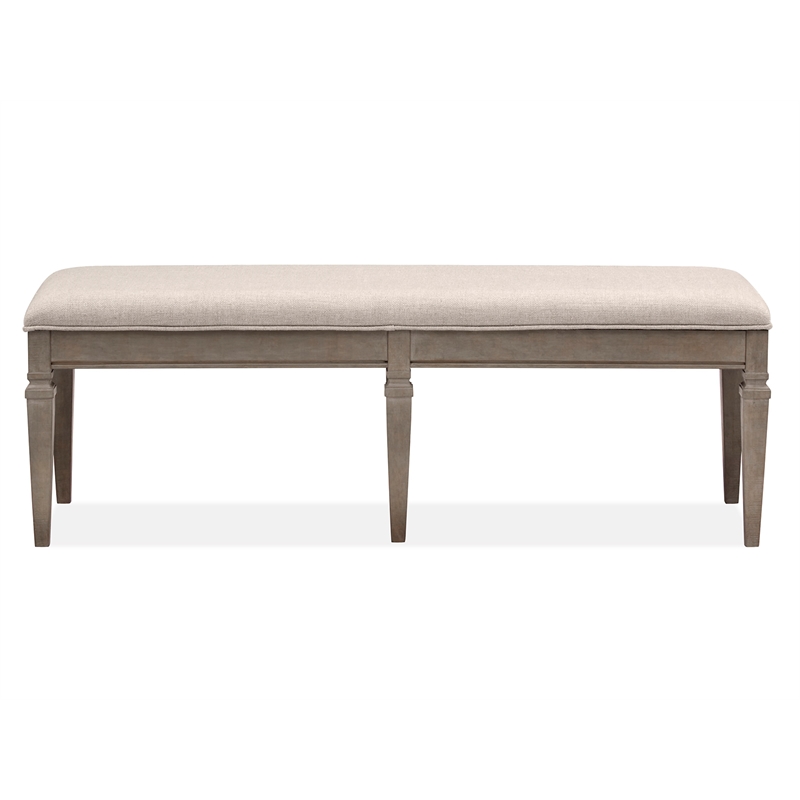 Magnussen Home Lancaster Dovetail Grey Bench