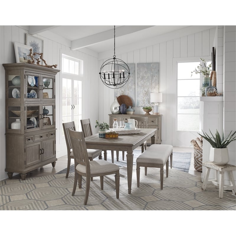 Magnussen Home Lancaster Dovetail Grey Bench