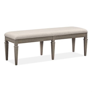 Magnussen Home Lancaster Dovetail Grey Bench