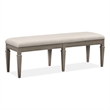 Magnussen Home Lancaster Dovetail Grey Bench