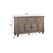 Magnussen Home Lancaster Dovetail Grey Buffet
