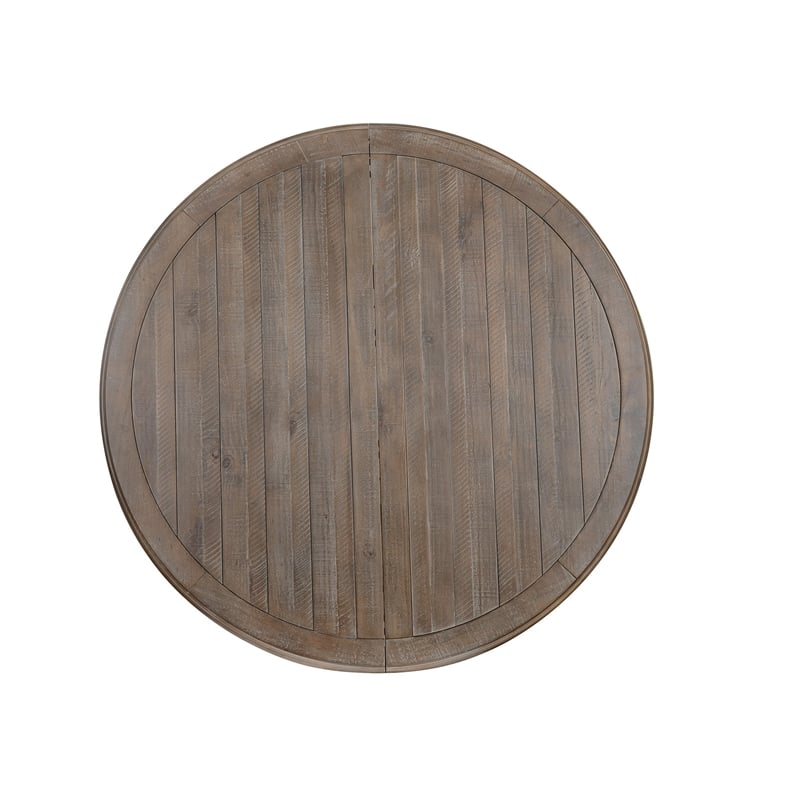 Magnussen Home Lancaster Dovetail Grey Extendable Round Dining Table