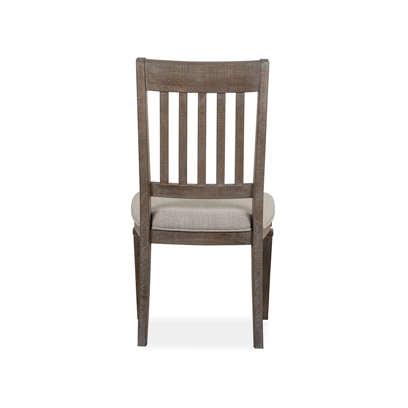 Magnussen Home Lancaster Dovetail Grey Upholstered Side Chair Two Pack