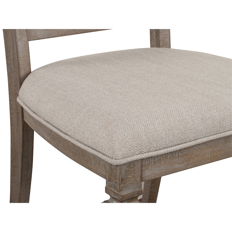 Magnussen Home Lancaster Dovetail Grey Upholstered Side Chair Two Pack