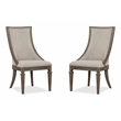 Magnussen Home Lancaster Dovetail Grey Upholstered Arm Chair Two Pack