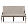 Magnussen Home Lancaster Dovetail Grey Upholstered Bench