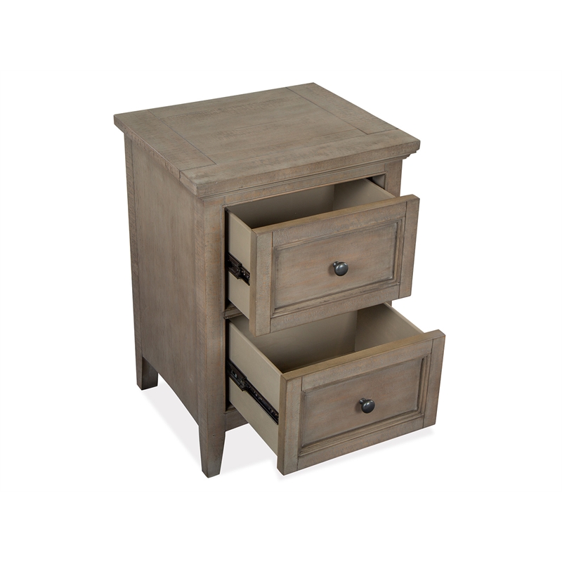 Magnussen Home Paxton Place Dovetail Grey Small Drawer Nightstand