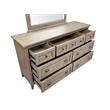 Magnussen Home Paxton Place Dovetail Grey Drawer Dresser With Landscape Mirror