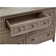 Magnussen Home Paxton Place Dovetail Grey Drawer Dresser With Landscape Mirror