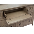 Magnussen Home Paxton Place Dovetail Grey Drawer Dresser With Landscape Mirror
