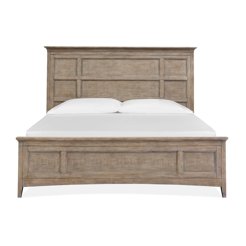 Magnussen Home Paxton Place Dovetail Grey Queen Panel Storage Bed