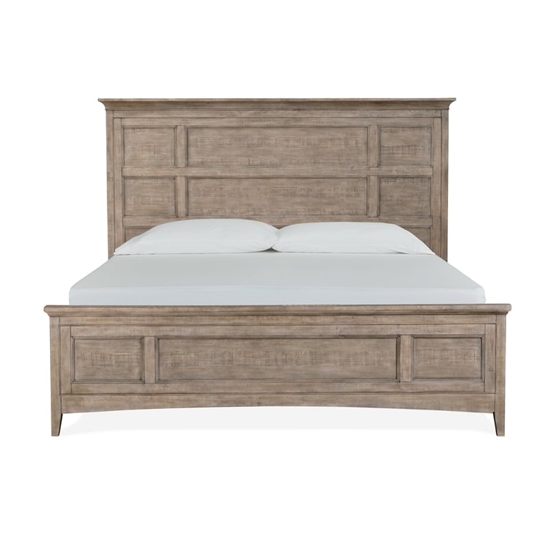 Magnussen Home Paxton Place Dovetail Grey King Panel Storage Bed