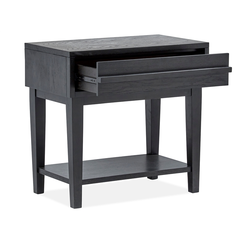 Magnussen Home Lindon Belgian Wheat And Coffee Bean Open Nightstand