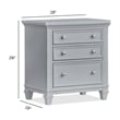 Magnussen Home Charleston Harbor Gray Grey Drawer Nightstand