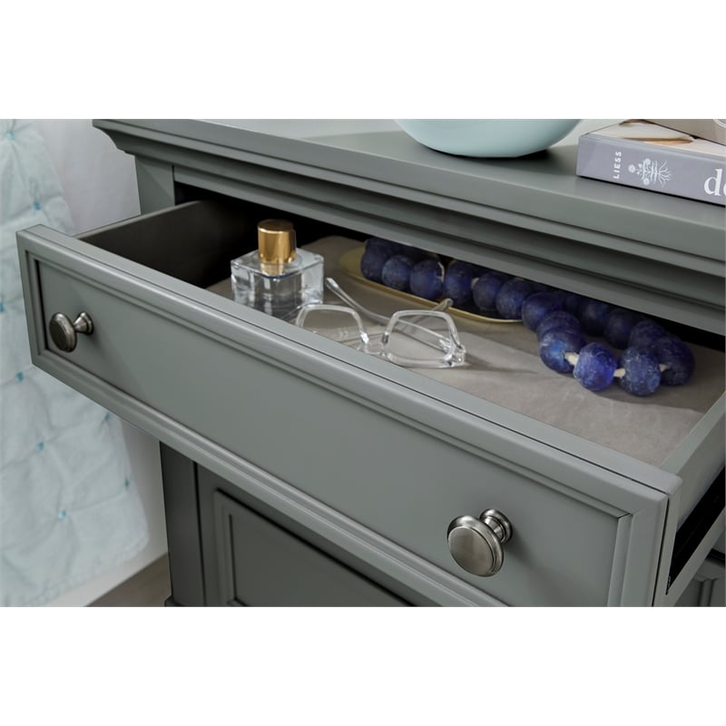 Magnussen Home Charleston Harbor Gray Grey Drawer Nightstand