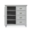 Magnussen Home Charleston Harbor Gray Grey 1-Door Bedroom Chest