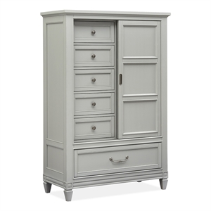 Magnussen Home Glenbrook Pebble Door Bedroom Chest in Pebble
