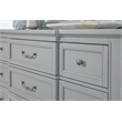 Magnussen Home Glenbrook Pebble Drawer Dresser With Landscape Mirror in Pebble